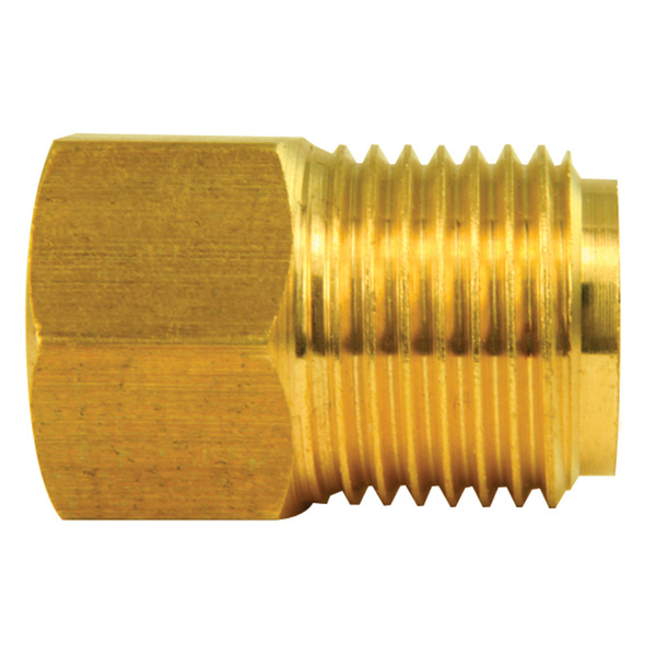 Ags Brass Adapter, Female(1/2-20 Inverted), Male(5/8-18 Inverted), 1/bag BLF-24B